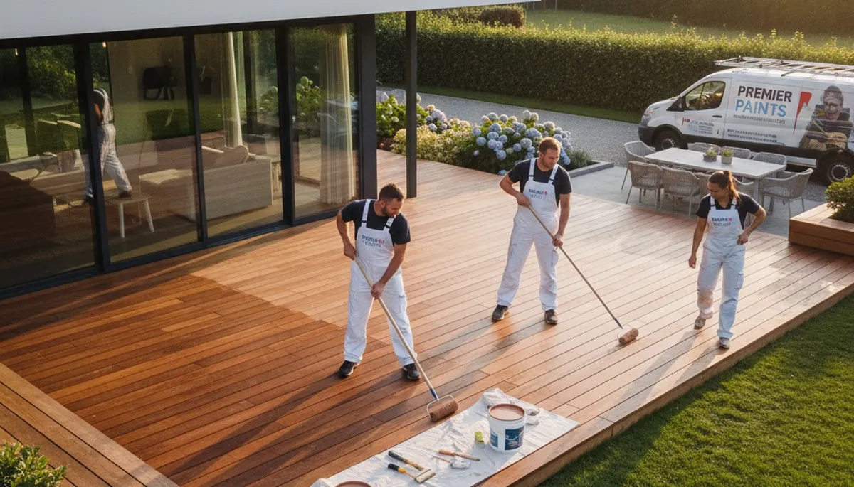 Professional deck staining and wood protection by house painters in Albuquerque, NM