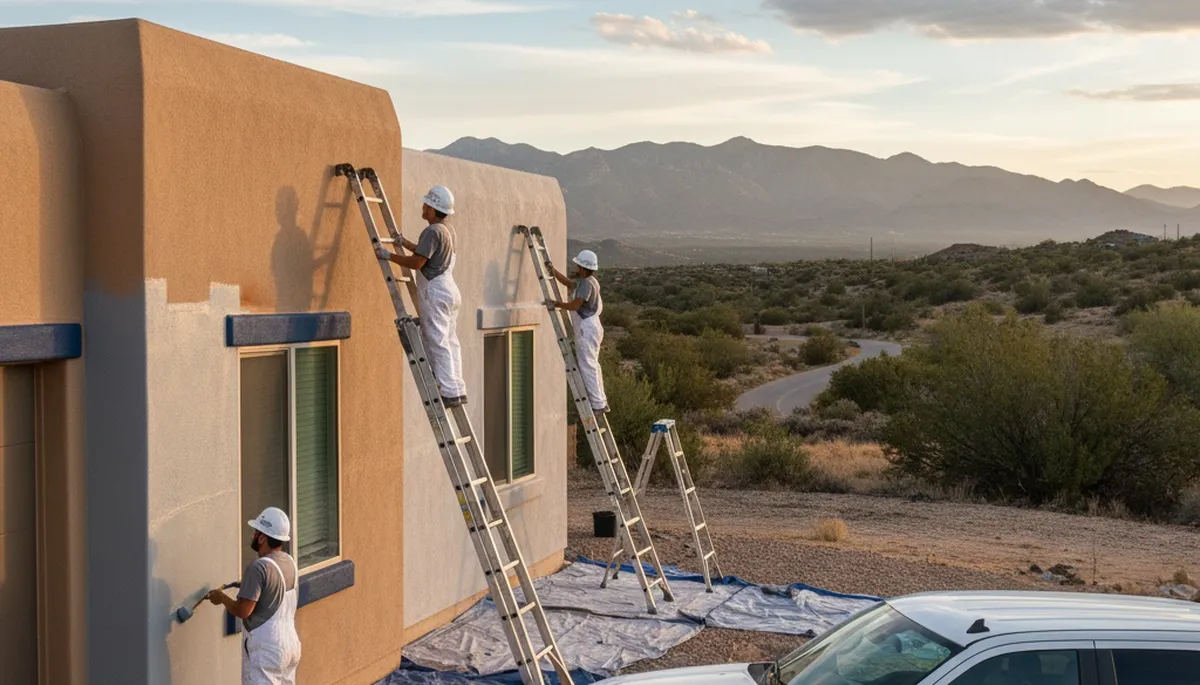 Professional house painters in Albuquerque NM providing expert residential exterior painting services