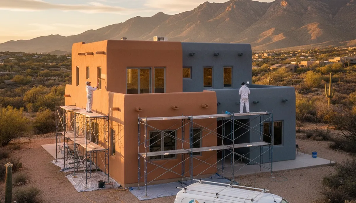 Professional house painters in Albuquerque NM providing expert exterior home painting services
