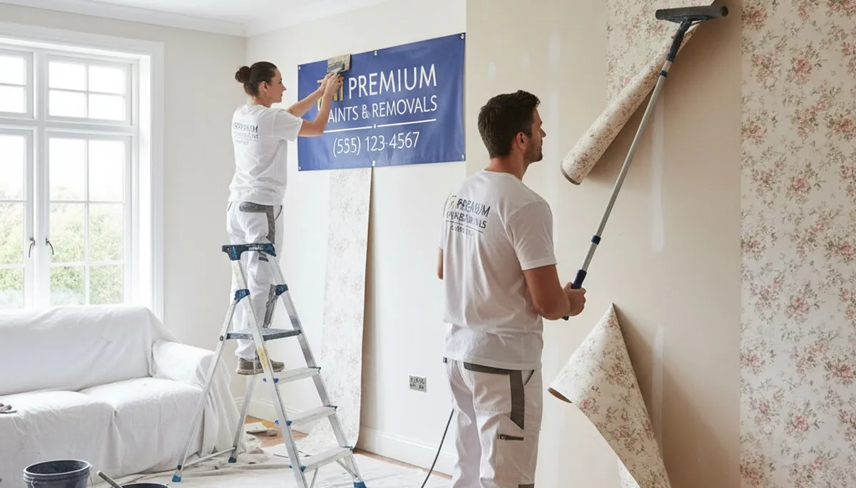 Professional wallpaper removal and wall prep by house painters in Albuquerque, NM